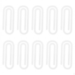 10 Pieces Jumbo Paper Clips Sublimation Clip Multipurpose Easy to Use Acrylic Bookmark Heat Transfer 7.6cmx3cm