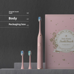 200-p&auml;evane aku kestvus, intelligentne heliline vaikne elektriline hambahari, automaatne steriliseerimine ja desinfitseerimine