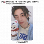 STRAY KIDS 5. f&auml;nnikohtumine SKZ 5'CLOCK Ametlik MD Akr&uuml;&uuml;lalus Fotokaart KPOP Hyunjin
