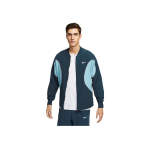 Nike Court Advantage Dri-Fit Kootud Kiirkuivav Lukuga Jakk Meeste Jakk S&uuml;vamere-Sinine Denim-Roheline Ere-Bordoopunane FD5342-478 S white
