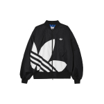 Adidas Originals Spordilifestyle Seeria Klassikaline Retro Spordijakk Seisva Kraega Piloodi Pikkade Varrukatega Unisex Jakk Must JL8380 M white