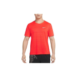 Nike Dri-FIT Miler Logotr&uuml;kiga Triibuline Kiiresti Kuivav Jooksuks Mugav &Uuml;mmarguse Kaelusega L&uuml;hikeste Varrukatega T-s&auml;rk Meeste Topid Oranž CU5993-635 L beige