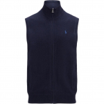 Polo Ralph Lauren FW24 Tikitud Hobuse Logo T&auml;is-t&otilde;mblukuga Kootud Vest Meeste vestid Tumesinine MNPOSWE1CM20108-410 XS