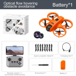 2025 V66 Mini Droon 4k HD Kaamera WiFi Takistuste V&auml;ltimine Kokkupandav Kopter Kaugjuhtimispult Helikopter Laste M&auml;nguasi Kingitus Optilise Voo Positsioneerimine 1 Battery valge