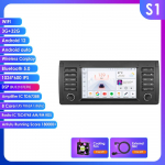 Hizpo 7-tolline 2-DIN Android 13 autode multimeediam&auml;ngija BMW X5 11 E53 E39 M5 1996-2003 jaoks Stereo GPS-navigatsiooniga Heli Intelligentne Carplay 4G Autoraadio S1 8Core 3G 32G