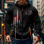 Meeste sportlik vabaaja kapuuts, kardigan, lukuga, mitme taskuga kapuuts L