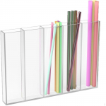 Acrylic Organizer Dispenser Holder Reusable Easy to Install Storage Box for Kitchen
