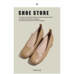 &Uuml;ksikud kingad naiste uued madala kontsaga paksu kontsaga sisemise k&otilde;rguse suurendusega haldjas pehmest nahast kandilise ninaga m&uuml;tskingad naiste v&auml;ike suurus 3233 39 khaki