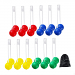 12 Pieces Ladder Balls Replacement Bolas Practicing with Storage Bag for Toss Game 42 mm
