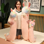 V&auml;rviline armsa alpakaga pl&uuml;&uuml;slelu Jaapani alpakka pehme t&auml;idisega armas lammas alpakka loomakujulised nukud une padi 70cm roosa