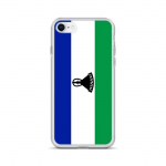 Coque iPhone &ndash; PIXELFORMA &ndash; iPhone 8 &ndash; Silikoonist supp &ndash; T&auml;ielik kaitse &ndash; Drapeau Lesotho