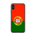 Coque iPhone &ndash; Portugal &ndash; Drapeau &ndash; Souple &ndash; Mitmev&auml;rviline &ndash; &Uuml;hilduv iPhone X