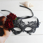 Maskeraadimask Naiste Veneetsia mask P&auml;ris elegantne daami maskeraadi roosa punane v&auml;rv