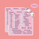 2 tk Vin&uuml;&uuml;l Roosa Kassi Mustriga Viite Kiirklahvide Kleepsud S&uuml;learvutitele Kleepsud