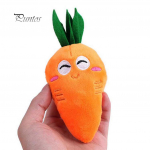 Kutsika lemmikloomatarbed Porgand Plush Chew Squeaker Sound Piiksuvad m&auml;nguasjad 15cm*7cm oranž