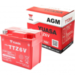 Taiwan Yuasa TTZ6V Suletud AGM Mootorratta (TAIWAN YUASA) Eellaetud 113mm 70mm 105mm punane