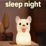 Snemon Prantsuse buldogi silikoonist meeleoluvalgusti