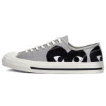Comme des Garcons Play x Converse Jack Purcell Mitmek&uuml;lgsed Trendikad Madalad L&otilde;uend Unisex Must ja Hall 35 gray