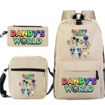 Dandy maailm tr&uuml;kitud mood laste pliiatsikott messenger kott kolmeosaline komplekt alg- ja keskkooli koolikott No Specifications