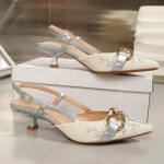 Uued Naiste Kingad Sandaalid Suvine Mood Tikand Peened Kontsad Pumbad Daamide Vabaaja K&otilde;rged Kontsad Vabaajajalatsid 41