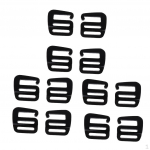 12pcs 1 Inch g shaped hook for Backpack Strap Connecting and Attachment, Webbing Clip Buckles,