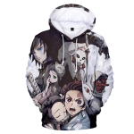 Kimetsu No Yaiba Demon Slayer Meeste ja Naiste 3D Prindiga Hupparid Vabaaja Laste Hupparid Poistele T&uuml;drukutele Pullover Anime Jakk L gray