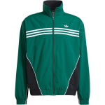 Adidas Originals Leegid Jakk Kolm Triipu V&auml;rviplokk Mustriga Tr&uuml;kitud Spordijakk Meeste Jakk Metsaroheline IS0195 M