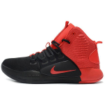 Nike Hyperdunk X &Uuml;mar nina Paelkinnitusega Libisemiskindel Kerge K&otilde;rge s&auml;&auml;rega Korvpallijalatsid Meeste toss Must Punane AO7890-600 41