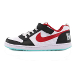 Nike Court Borough Vabaaja Mugavad Kerged Libisemiskindlad Vastupidavad Madalad Laste Rulaketsid Laste Tossud Valge Must Punane DQ5355-161 28 black
