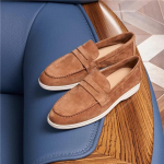 Mood Segu Tellimus Naiste Loaferid &Auml;rikingad Suede Nahk Pehme Tald Meeste Vabaaja Retro Madalad Kleidikingad Moccasinid Disainer Slip on 35 pruun