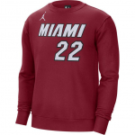 Jordan X NBA koost&ouml;&ouml; Miami &Uuml;mmarguse kaelusega Mugav pusa T&auml;hega Pikkade varrukatega dressipluus Meeste dressipluus Punane DN9823-608 2XL