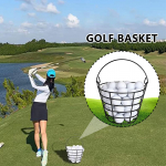 Metal Wire Golf Ball Basket Comfortable to Hold Stackable Utility Storage Suitable for Home Organization One Size