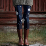 Naiste Vabaaja Mood V&auml;ljas Halloween Prindiga Slim Elastsed Joogap&uuml;ksid L&uuml;hikesed P&uuml;ksid XL