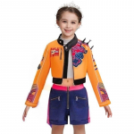 POP-laulja Superstaar Rumi riietus lastele T&uuml;drukute peo Cosplay kost&uuml;&uuml;m Laste lava rollim&auml;nguks Kleit Halloweeni &uuml;likond 110cm oranž
