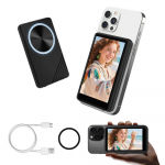 Bluetooth-magnetiline selfiekraan: Traadita otse&uuml;lekande projektor t&auml;itevalguse ja tagantvaatega