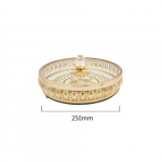 Loov Klaasist S&auml;ilituspurk L&auml;bit&ouml;&ouml;tatud Metallist Puuviljavaas kaanega Kodu Ehted Kosmeetika Aroomiteraapia S&auml;ilitusalus Kodu Dekoratsioon Kingitused