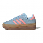 adidas Gazelle Bold J Clear Sky Semi Pink Spark Laste tossud Sinine H&otilde;bedane-Metallik JI3384 38⅔