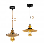 Retro Vaskne Ripatsvalgusti, Riputatav Valgusti, Laelamp, Skandinaavia Stiil, Modernne T&ouml;&ouml;stuslik Stiil, E26 Sokkel, Pirn M&uuml;&uuml;akse Eraldi, Teraskonstruktsioon,