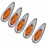 12V 24V 5 tk Merevaigukollased Kabiini Katuse Markerid Veekindlad Super Heledad &Uuml;lemised S&otilde;idutuled RV-dele Veoautodele Pikapitele 12V