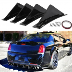 Tagumise kaitseraua difuusori huule splitter For For For For Chrysler 300 4 tk komplekt T&auml;iuslik For For For For v&auml;lisilme kohandamiseks China Mainland