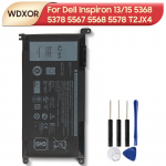 Laetav liitiumaku Dell Inspiron 13 5368 5378 7368 15 5567 5568 5578 T2JX4 WDXOR seeria WDXOR P61F001 s&uuml;learvutile 42Wh