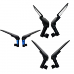 For KYMCO Xciting s400 S350 250 RKS150 CT250 Universal Modified motorcycle rearview mirror rotating fixed wind wing reflector C