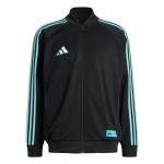 Adidas X Mercedesi koost&ouml;&ouml; Mercedes - AMG Petronas F1 meeskond Las Vegase ringrada Premium mugav triibuline lai lukuga jakk Meeste jakid KG4745 XL