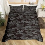Kamuflaažiga voodipesukomplekt Ameerika patriootilise lipuga Voodikate Tekikate USA T&auml;hed Triibud Poistele Lastele Teismelistele T&auml;iskasvanutele AU Single(140x210cm)