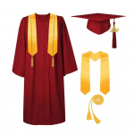 T&auml;iskasvanute Unisex Matt L&otilde;petamism&uuml;ts ja Toga Komplekt 2026 Tutiga L&otilde;petamisv&ouml;&ouml; Tunnustusn&ouml;&ouml;r Keskkooli Kolledži Bakalaureuse XL