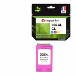 Cartouche d'encre reconditionn&eacute;e - NOPAN-INK - HP 305 XL - Couleur - 450 Pages - Compatible DeskJet