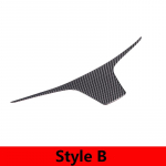 For Porsche Taycan   Soft Carbon Fibre Car Dashboard Frame Cover trim Stickers Car Accessories Style B