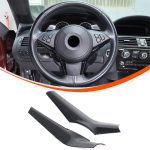 ABS Must BMW 6. seeriale E63 E64 2004-2009 Auto k&auml;igukangi paneeli rooliratta dekoratiivraam Autotarvikud Style 7