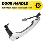 V&auml;lisukse k&auml;epide Esipool Vasakpoolne 17-20 Hyundai Elantra Sedaanile wSmart Key EOA yellow