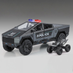 1:24 Politsei Cybertruck Maastikuauto Sulamist Metallist Valatud Mudelauto V&auml;liskollektsioonid Klassikaline Moodne M&auml;nguasi Kaunistused Valentine Lapsed must